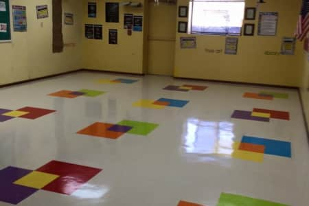 waxed vct floors